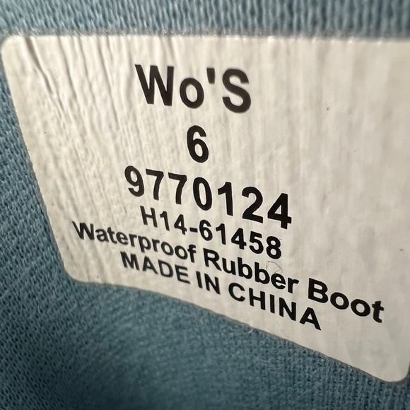 Sperry Top-Sider Black Nellie Quilted Rain Boots Size 6 Women’s - Picture 2 of 8